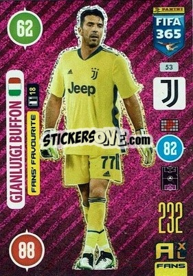 Cromo Gianluigi Buffon - FIFA 365: 2020-2021. Adrenalyn XL - Panini