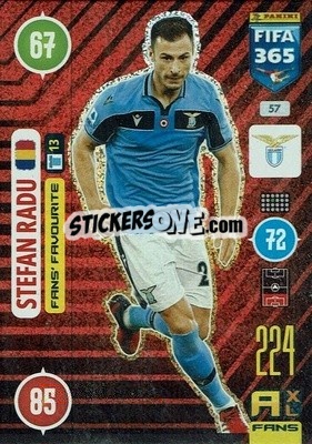 Sticker Stefan Radu - FIFA 365: 2020-2021. Adrenalyn XL n. 57 - Panini