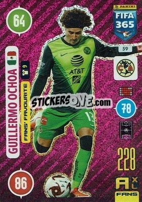 Sticker Guillermo Ochoa - FIFA 365: 2020-2021. Adrenalyn XL n. 59 - Panini