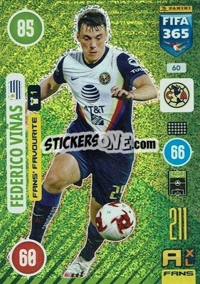 Sticker Federico Viñas - FIFA 365: 2020-2021. Adrenalyn XL n. 60 - Panini