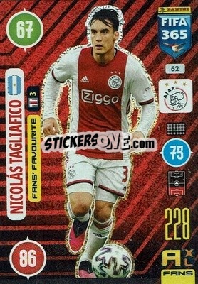 Sticker Nicolas Tagliafico - FIFA 365: 2020-2021. Adrenalyn XL n. 62 - Panini