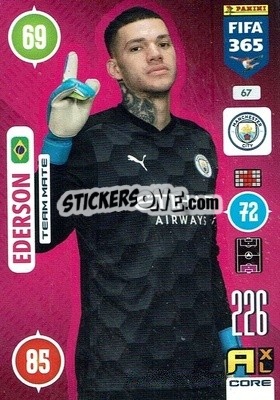 Sticker Ederson - FIFA 365: 2020-2021. Adrenalyn XL n. 67 - Panini
