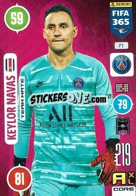 Sticker Keylor Navas - FIFA 365: 2020-2021. Adrenalyn XL n. 71 - Panini