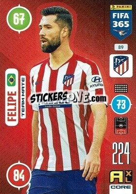 Sticker Felipe - FIFA 365: 2020-2021. Adrenalyn XL n. 89 - Panini