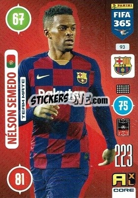 Sticker Nélson Semedo - FIFA 365: 2020-2021. Adrenalyn XL n. 93 - Panini