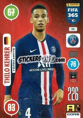 Sticker Thilo Kehrer - FIFA 365: 2020-2021. Adrenalyn XL - Panini