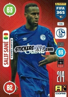 Sticker Salif Sané - FIFA 365: 2020-2021. Adrenalyn XL n. 106 - Panini