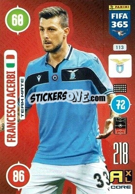 Sticker Francesco Acerbi - FIFA 365: 2020-2021. Adrenalyn XL n. 113 - Panini