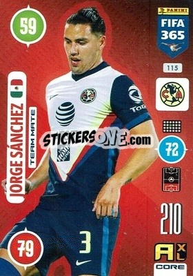 Sticker Jorge Sánchez - FIFA 365: 2020-2021. Adrenalyn XL n. 115 - Panini