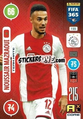 Sticker Noussair Mazraoui - FIFA 365: 2020-2021. Adrenalyn XL n. 122 - Panini