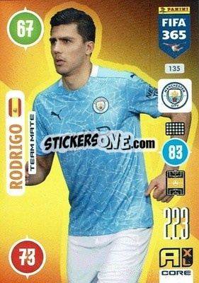 Sticker Rodrigo - FIFA 365: 2020-2021. Adrenalyn XL - Panini