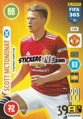Sticker Scott McTominay - FIFA 365: 2020-2021. Adrenalyn XL n. 138 - Panini