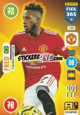 Sticker Fred - FIFA 365: 2020-2021. Adrenalyn XL n. 139 - Panini