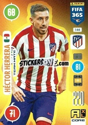 Sticker Héctor Herrera - FIFA 365: 2020-2021. Adrenalyn XL n. 144 - Panini