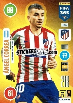 Figurina Ángel Correa - FIFA 365: 2020-2021. Adrenalyn XL - Panini