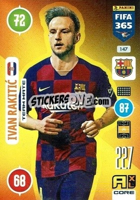 Sticker Ivan Rakitic - FIFA 365: 2020-2021. Adrenalyn XL n. 147 - Panini