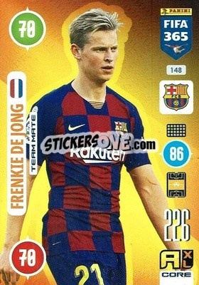 Sticker Frenkie de Jong - FIFA 365: 2020-2021. Adrenalyn XL - Panini