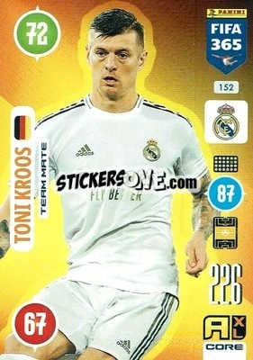 Sticker Toni Kroos - FIFA 365: 2020-2021. Adrenalyn XL n. 152 - Panini