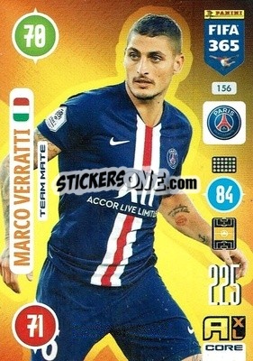 Sticker Marco Verratti - FIFA 365: 2020-2021. Adrenalyn XL - Panini