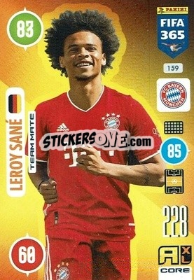 Sticker Leroy Sané - FIFA 365: 2020-2021. Adrenalyn XL n. 159 - Panini