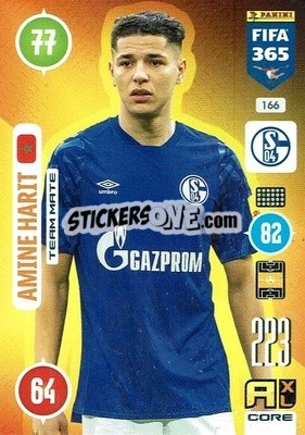 Sticker Amine Harit - FIFA 365: 2020-2021. Adrenalyn XL n. 166 - Panini