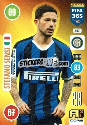 Figurina Stefano Sensi - FIFA 365: 2020-2021. Adrenalyn XL - Panini