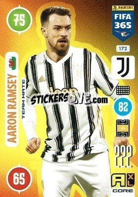 Sticker Aaron Ramsey - FIFA 365: 2020-2021. Adrenalyn XL n. 172 - Panini