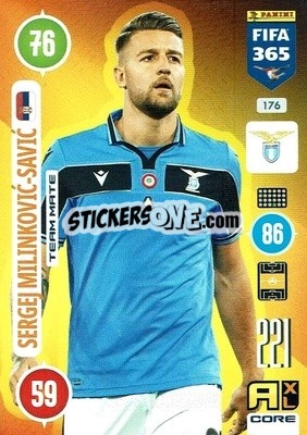 Sticker Sergej Milinkovic-Savic - FIFA 365: 2020-2021. Adrenalyn XL n. 176 - Panini