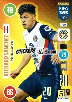 Cromo Richard Sánchez - FIFA 365: 2020-2021. Adrenalyn XL n. 180 - Panini