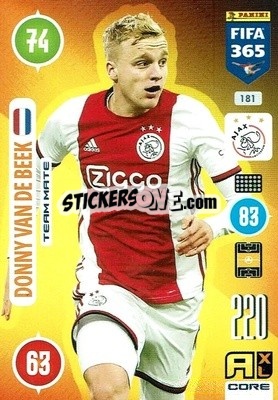 Sticker Donny van de Beek - FIFA 365: 2020-2021. Adrenalyn XL - Panini