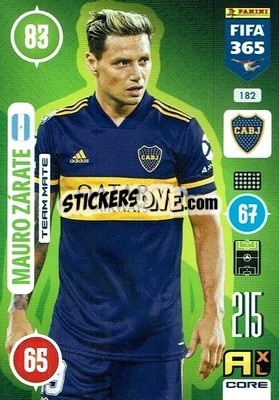 Sticker Mauro Zárate - FIFA 365: 2020-2021. Adrenalyn XL n. 182 - Panini