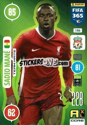 Figurina Sadio Mané - FIFA 365: 2020-2021. Adrenalyn XL - Panini