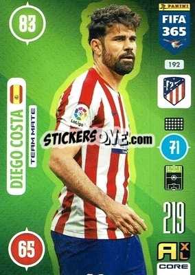 Sticker Diego Costa - FIFA 365: 2020-2021. Adrenalyn XL - Panini