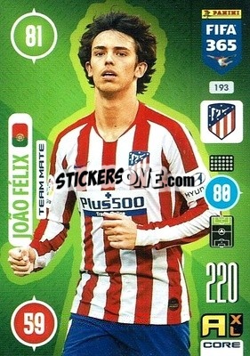 Sticker João Félix - FIFA 365: 2020-2021. Adrenalyn XL - Panini