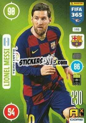 Sticker Lionel Messi - FIFA 365: 2020-2021. Adrenalyn XL n. 195 - Panini