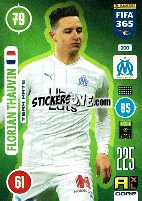 Sticker Florian Thauvin - FIFA 365: 2020-2021. Adrenalyn XL n. 200 - Panini