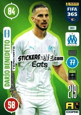 Sticker Dario Benedetto - FIFA 365: 2020-2021. Adrenalyn XL n. 201 - Panini