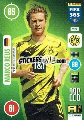 Sticker Marco Reus - FIFA 365: 2020-2021. Adrenalyn XL n. 209 - Panini