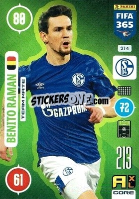 Sticker Benito Raman - FIFA 365: 2020-2021. Adrenalyn XL n. 214 - Panini
