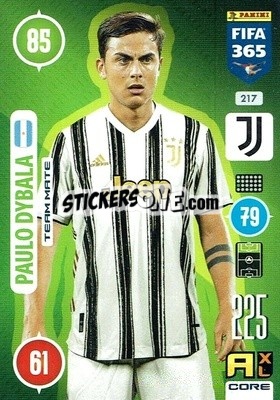 Sticker Paulo Dybala - FIFA 365: 2020-2021. Adrenalyn XL n. 217 - Panini