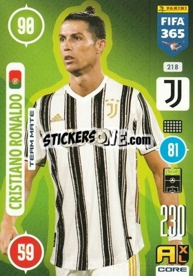 Sticker Cristiano Ronaldo - FIFA 365: 2020-2021. Adrenalyn XL n. 218 - Panini