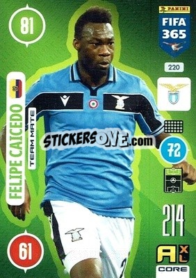 Sticker Felipe Caicedo - FIFA 365: 2020-2021. Adrenalyn XL n. 220 - Panini