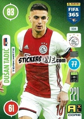 Sticker Dušan Tadic - FIFA 365: 2020-2021. Adrenalyn XL n. 224 - Panini