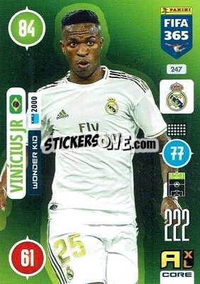 Cromo Vinícius Jr - FIFA 365: 2020-2021. Adrenalyn XL - Panini