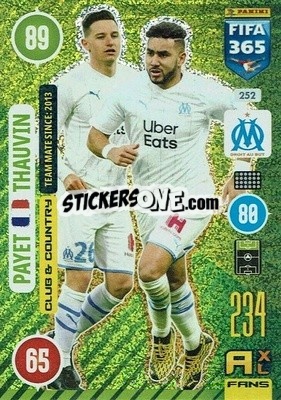 Sticker Dimitri Payet / Florian Thauvin - FIFA 365: 2020-2021. Adrenalyn XL - Panini