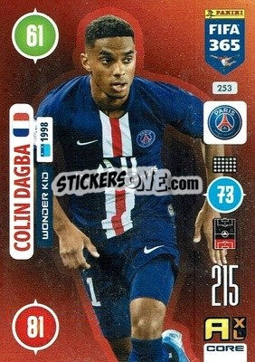 Sticker Colin Dagba - FIFA 365: 2020-2021. Adrenalyn XL n. 253 - Panini