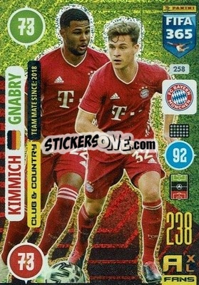 Sticker Joshua Kimmich / Serge Gnabry - FIFA 365: 2020-2021. Adrenalyn XL n. 258 - Panini