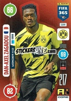 Sticker Dan-Axel Zagadou - FIFA 365: 2020-2021. Adrenalyn XL n. 259 - Panini