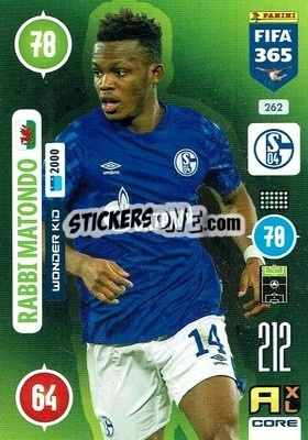 Sticker Rabbi Matondo - FIFA 365: 2020-2021. Adrenalyn XL n. 262 - Panini