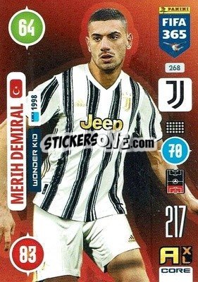 Sticker Merih Demiral - FIFA 365: 2020-2021. Adrenalyn XL n. 268 - Panini